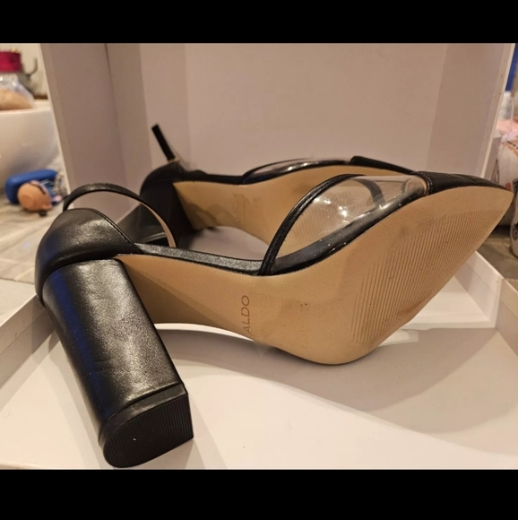 New Aldo black and transparent high heels size 10 - Picture 6 of 6